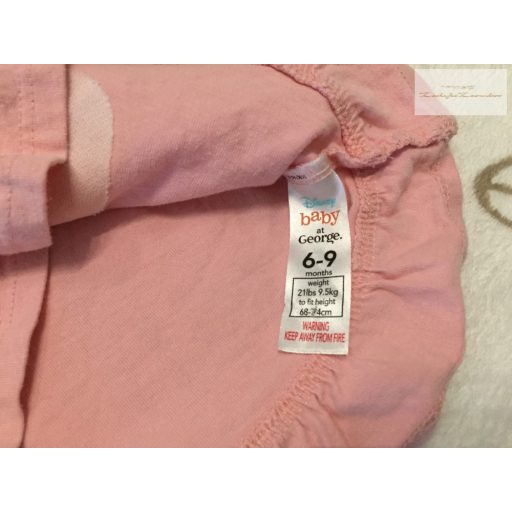 Disney at George 6 - 9 hó 68-74 cm  lufi-Minnie mintás pamut lány felső -- újszerű,hibátlan