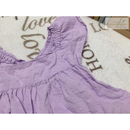 Primark 12- 18 hó 80 -86 cm halvány lila, fodros, vékony anyagú lány felső- újszerű,hibátlan
