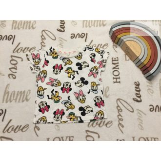  Disney at Primark 9-12 hó 74-80 cm Minnie mintás pamut lány felső-újszerű, hibátlan