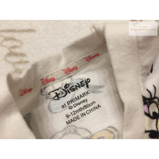 Disney at Primark 9-12 hó 74-80 cm Minnie mintás pamut lány felső-újszerű, hibátlan