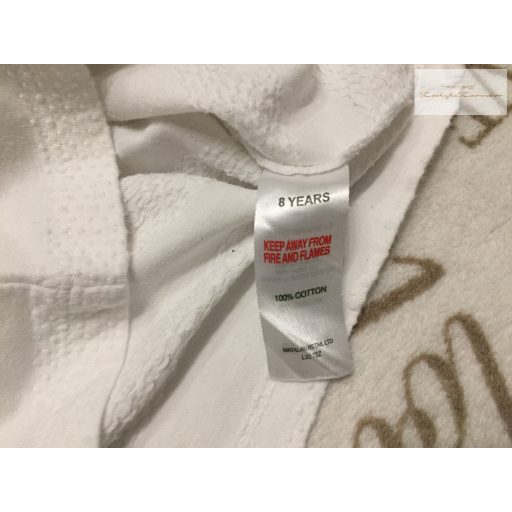 Matalan 8 év 128 cm kék - fehér galléros pamut fiú felső újszerű,hibátlan