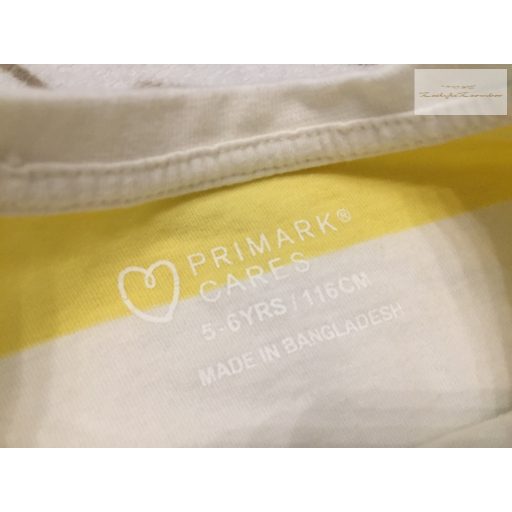 Primark 5-6 év 116 cm színes csíkos pamut fiú felső- újszerű,hibátlan