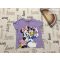 Disney at Primark 18  - 24 hó 86 - 92 cm lila, Minnie-Daisy mintás pamut lány felső- újszerű,hibátlan