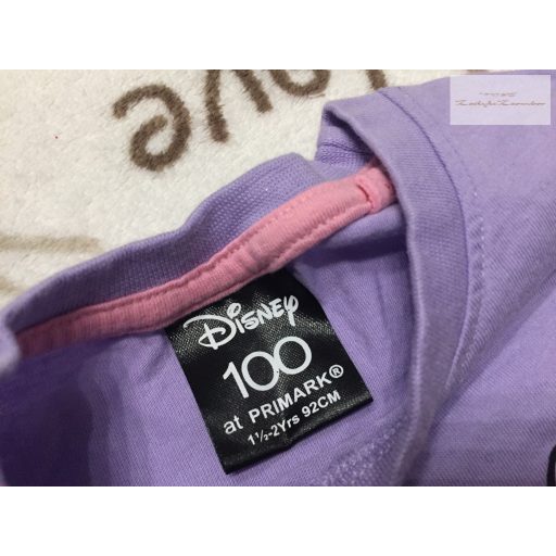 Disney at Primark 18  - 24 hó 86 - 92 cm lila, Minnie-Daisy mintás pamut lány felső- újszerű,hibátlan