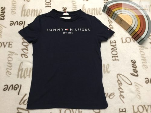 Tommy Hilfiger 6 év 116 cm sötétkék pamut fiú felső - újszerű,hibátlan