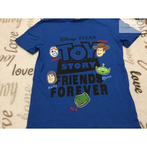 Toy Story at George 5 - 6 év 110 -116  cm kék, Woody- Buzz mintás  pamut fiú felső - újszerű, hibátlan 