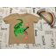 Peacocks 18-24 hó 86-92 cm barna, krokodil mintás pamut fiú felső - újszerű,hibátlan