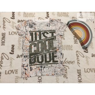   Matalan 7 év 122 cm szürke Cool Dude  feliratos pamut fiú felső újszerű,hibátlan