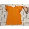 River Island 9-10 év 134-140 cm  narancssárga, pillangó ujjú pamut lány felső - újszerű,hibátlan