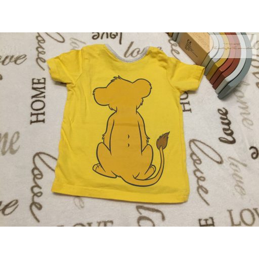 Disney at George 6 - 9 hó 68-74 cm Simba mintás pamut fiú felső - újszerű,hibátlan