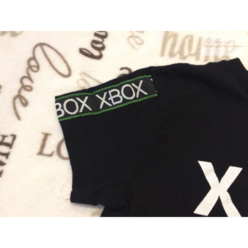 X -BOX  11 év 146 cm fekete, X -box feliratos puha pamut fiú  felső-újszerű,hibátlan