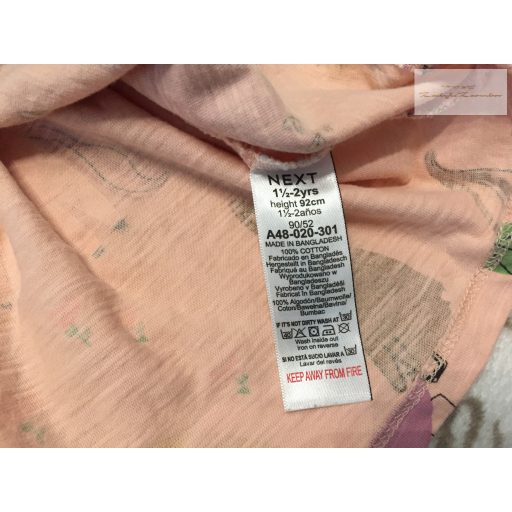 Next 18-24 hó 92 cm gomba-unikornis-szivárvány  mintás pamut lány  felső -újszerű,hibátlan