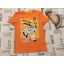 F§F 7-8 év 128 cm narancssárga, kontroller mintás pamut fiú felső - újszerű,hibátlan