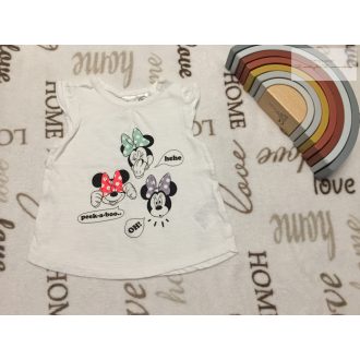   H§M 9-12 hó 80 cm Minnie mintás pamut lány felső újszerű,hibátlan