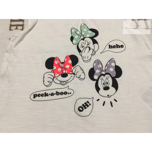 H§M 9-12 hó 80 cm Minnie mintás pamut lány felső újszerű,hibátlan