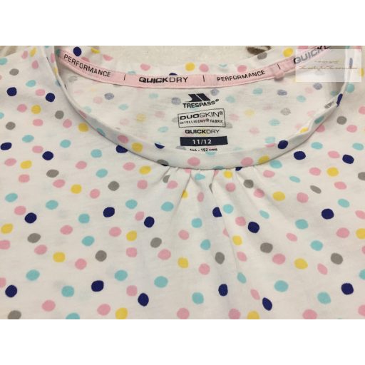 Trespass 11-12 év 146-152 cm színes pöttyös pamut lány felső - újszerű,hibátlan