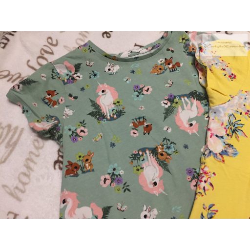 H§M 10-12 év 146-152 cm, Joukes 12 év és Matalan 11 év pamut lány  felső szett 3 db- otthoninak