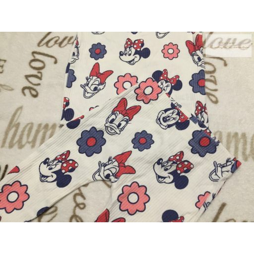Disney at George 3-6 hó 62-68 cm Minnie - virágmintás pamut lány felső és legging szett újszerű,hibátlan