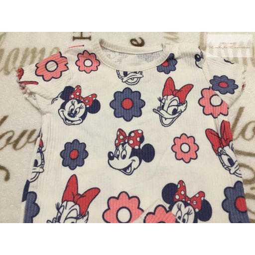 Disney at George 3-6 hó 62-68 cm Minnie - virágmintás pamut lány felső és legging szett újszerű,hibátlan