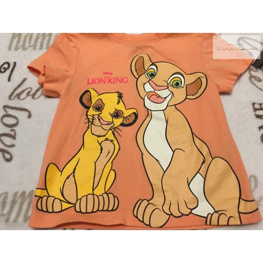Disney at Primark 2-3 év 98 cm Simba mintás pamut fiú felső és rövidnadrág-újszerű,hibátlan