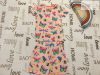 M§S 12-18 hó 83 cm színes pillangó mintás pamut lány 2 részes (pizsama) szett - újszerű, hibátlan