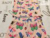 M§S 12-18 hó 83 cm színes pillangó mintás pamut lány 2 részes (pizsama) szett - újszerű, hibátlan