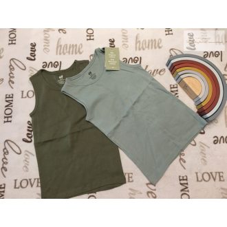   H§M 6-8 év 122-128 cm zöld -khaki pamut fiú atléta szett 2 db -új, címkés