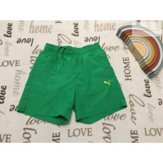   Puma 8 év 128 cm (S) zöld, hálós béléses fiú sport rövidnadrág - újszerű,hibátlan