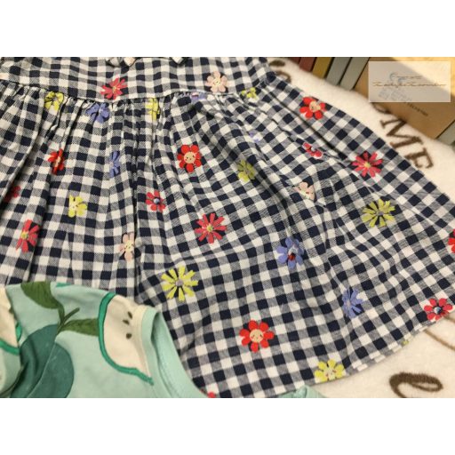 Next és Bluezoo 3-6 hó  68 cm alma és virágmintás lány ruha szett 3 db -újszerű, hibátlan