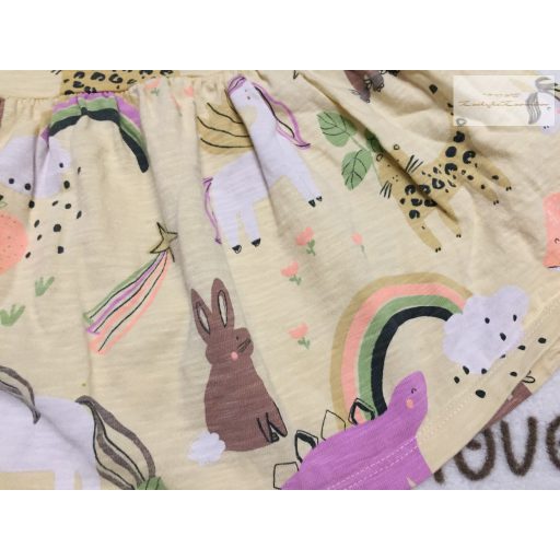 Next up to 3 és 3-6 hó virág és állat mintás pamut lány ruhák 3 db- újszerű,hibátlan