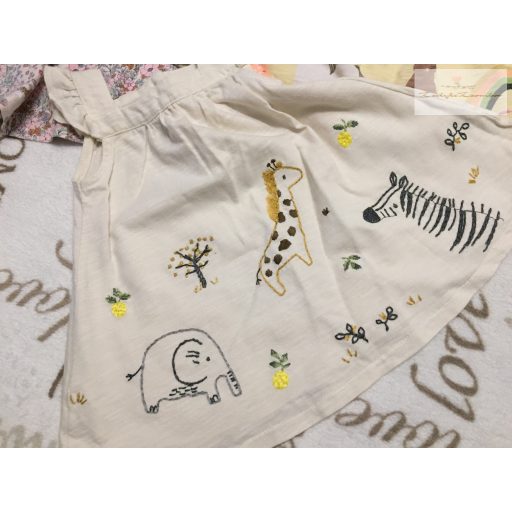 Next up to 3 és 3-6 hó virág és állat mintás pamut lány ruhák 3 db- újszerű,hibátlan