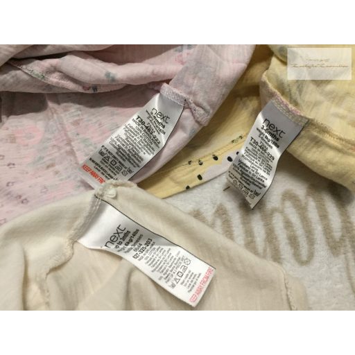 Next up to 3 és 3-6 hó virág és állat mintás pamut lány ruhák 3 db- újszerű,hibátlan