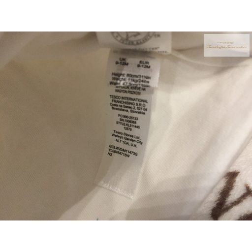Peter Rabbit 9-12 hó 74-80 cm  Péter nyuszi mintás pamut lány sapka- új, csak átmosva