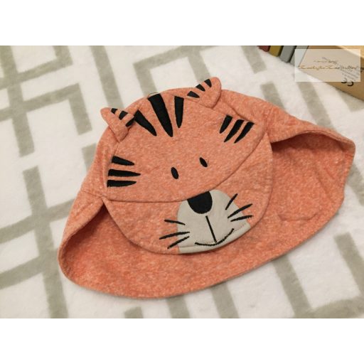 George 6-12 hó 68-80 cm tigris fej mintás  pamut fiú napkalap- újszerű,hibátlan-