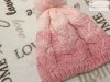 Nutmeg 12 - 18 hó 80 - 86 cm rózsaszín, kötött, polár béléses téli lány sapka -újszerű, hibátlan