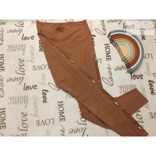 Nike M - es barna-fekete,  női sport legging - új, csak lecímkézve