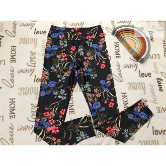   Fisherfield S  (13-14 év) 158-164 cm fekete, színes virágmintás lány sport legging - új, csak lecímkézve 