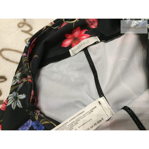 Fisherfield S  (13-14 év) 158-164 cm fekete, színes virágmintás lány sport legging - új, csak lecímkézve 