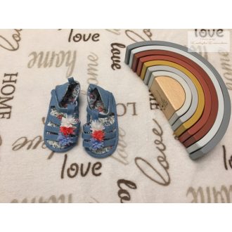   Matalan 12 - 18  hó 80 - 86  cm kék puha talpú lány szandál/ kocsicipő új, átnőtt