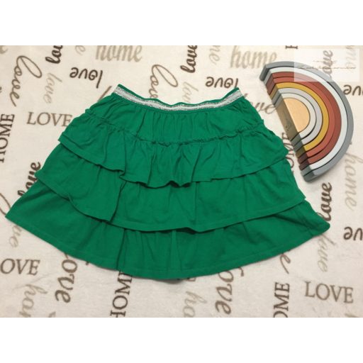 Boden 11-12 év 152 cm zöld, puha pamut lány rara szoknya - újszerű,hibátlan