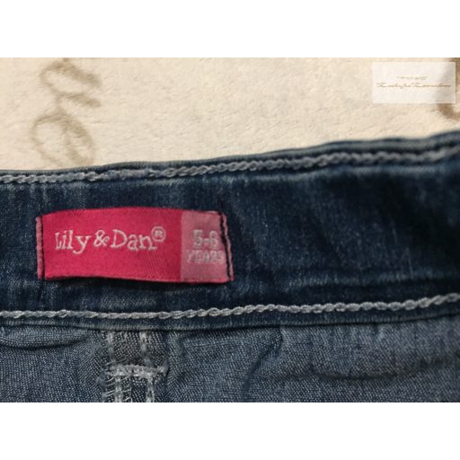 Lily§Dan 5-6 év 110-116 cm farmer lány szoknya - újszerű, hibátlan