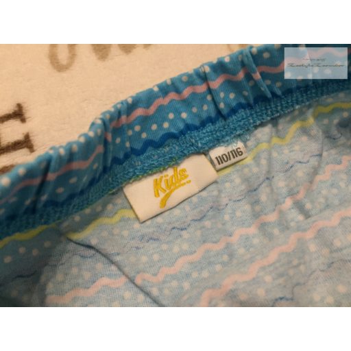 Kids 5-6 év 110-116 cm kék, színes mintás pamut lány szoknya - újszerű,hibátlan