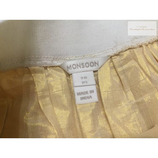 Monsoon 9-10 év 134-140 cm  rózsaszín, flitteres-tüllös lány szoknya - újszerű,hibátlan
