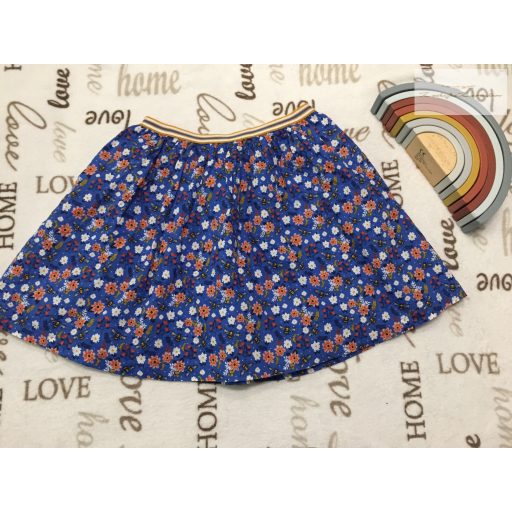 Fatface 10-11 év 140-146 cm kék, virágmintás, alsószoknyás lány szoknya - újszerű, hibátlan