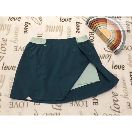Decathlon 12-13 év 152-158 cm zöld sport lány túra (rövid)nadrágszoknya - új, címkés