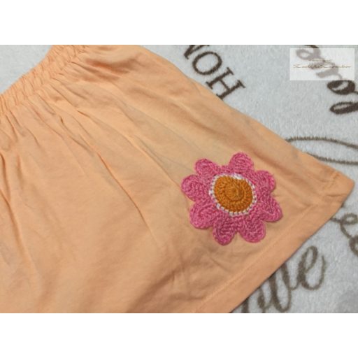 Primark 12- 18 hó 80 -86 cm barackvirág színű, virágmintás pamut lány rövid legging - szoknya - újszerű,hibátlan