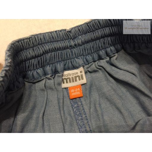 Waitrose Mini 18 -24 hó 86-92 cm róka-szarvas mintás vékony farmer lány szoknya - újszerű,hibátlan