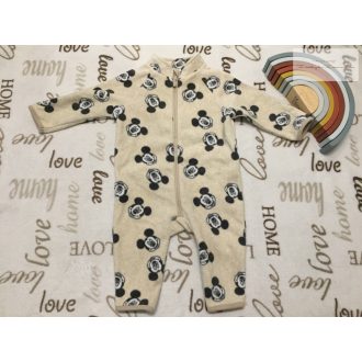 Disney at George 6 - 9 hó 68-74 cm bézs, Mickey mintás puha polár fiú rugdalózó/ kezeslábas- újszerű,hibátlan   Disney at George 6 - 9 hó 68-74 cm bézs, Mickey mintás puha polár fiú rugdalózó/ kezeslábas- újszerű,hibátlan