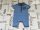 Ted Baker 56 cm, 4,5 kg kék, galléros puha pamut fiú rugdalózó - újszerű,hibátlan