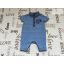 Ted Baker 56 cm, 4,5 kg kék, galléros puha pamut fiú rugdalózó - újszerű,hibátlan